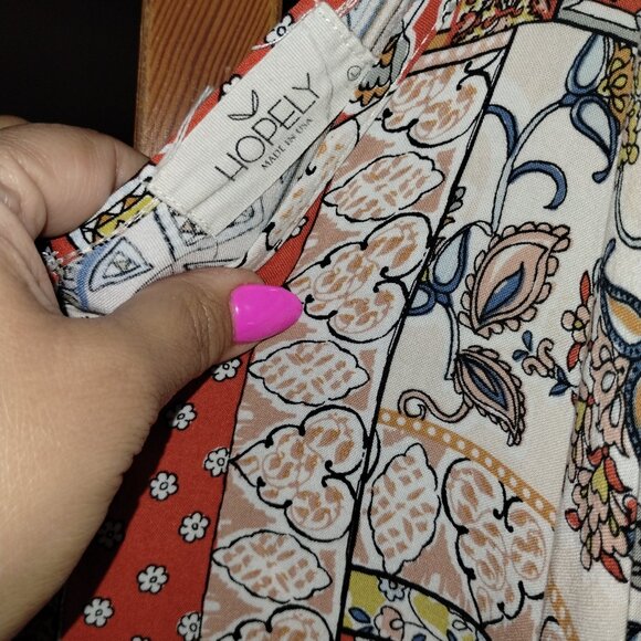 Multi print handkerchief dress - Picture 2 of 5